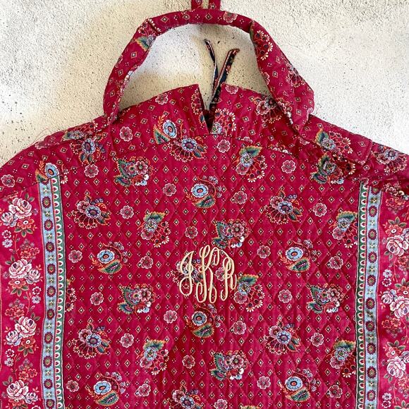 Vintage Vera Bradley Floral Quilted Cottagecore Boho Coastal Grandma Garment Bag - Picture 6 of 7